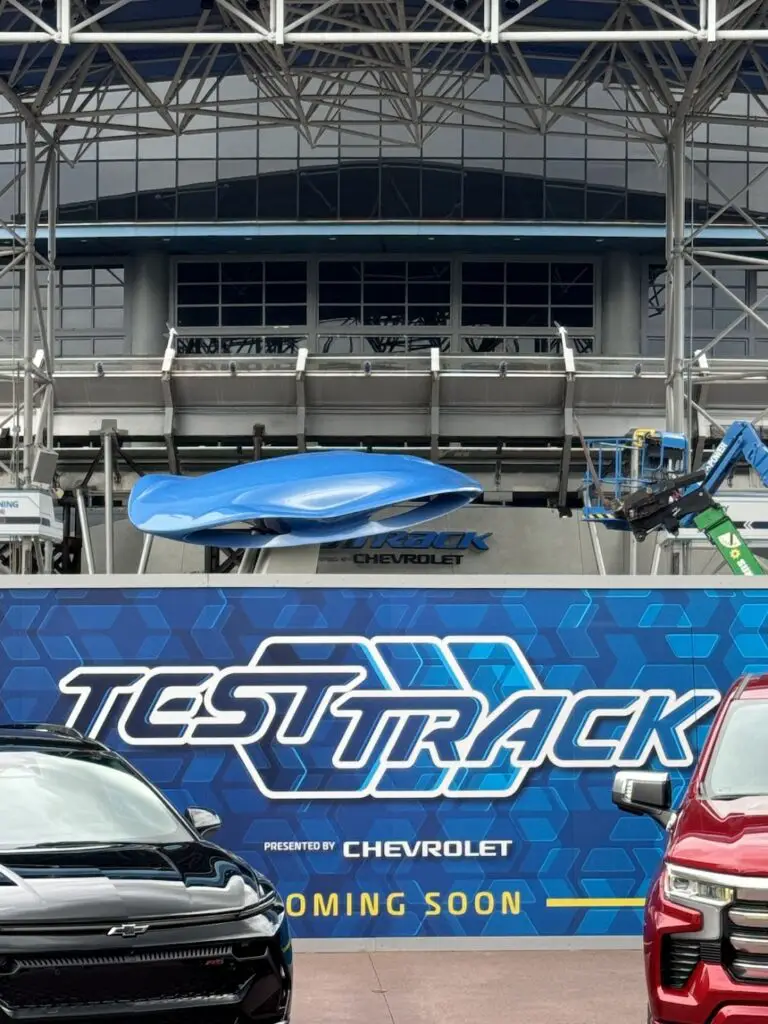 More Paneling Removed on Test Track’s Exterior during Refurbishment 2