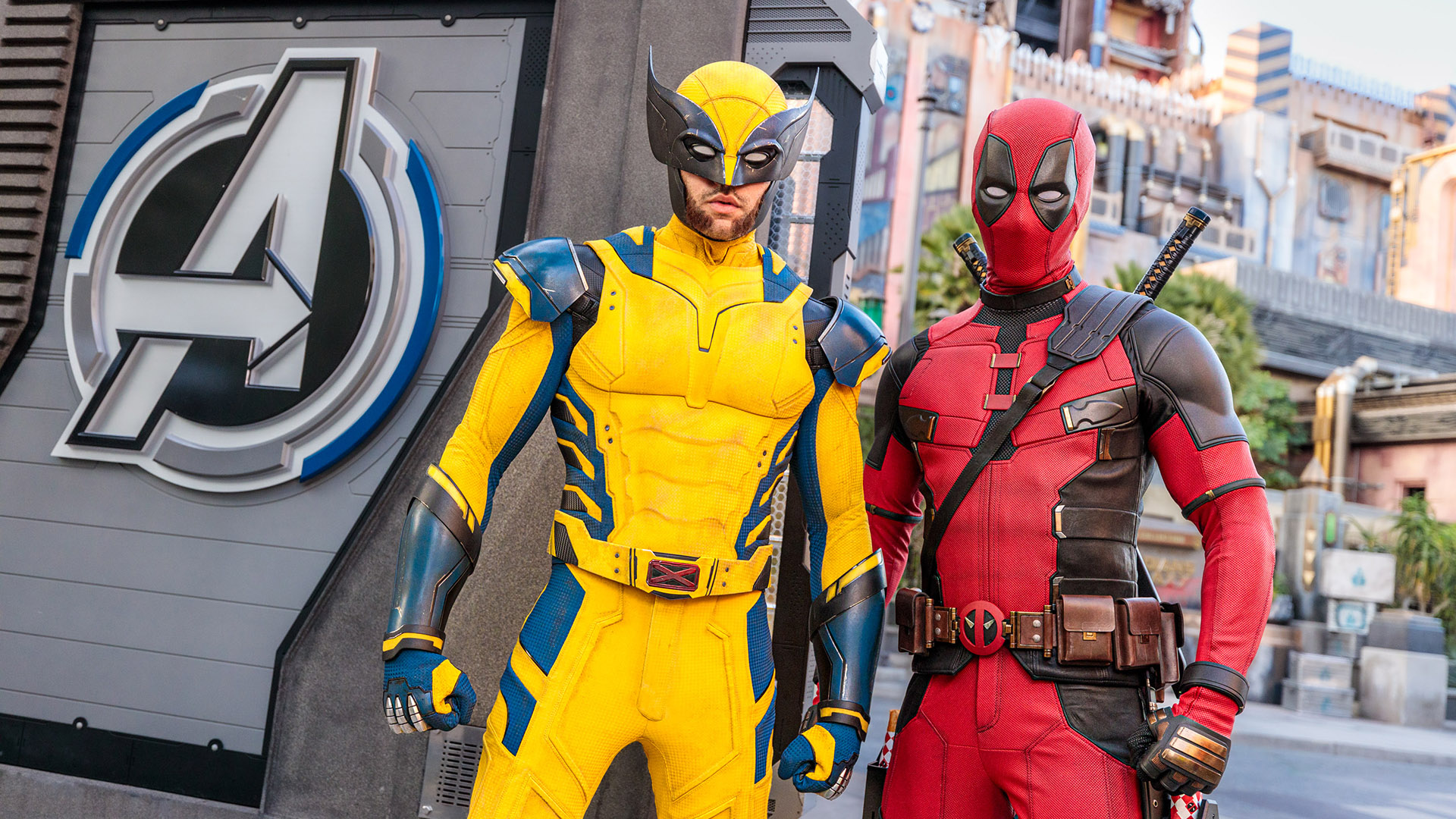 Deadpool and Wolverine Take Over Disneyland's Avengers Campus Chip