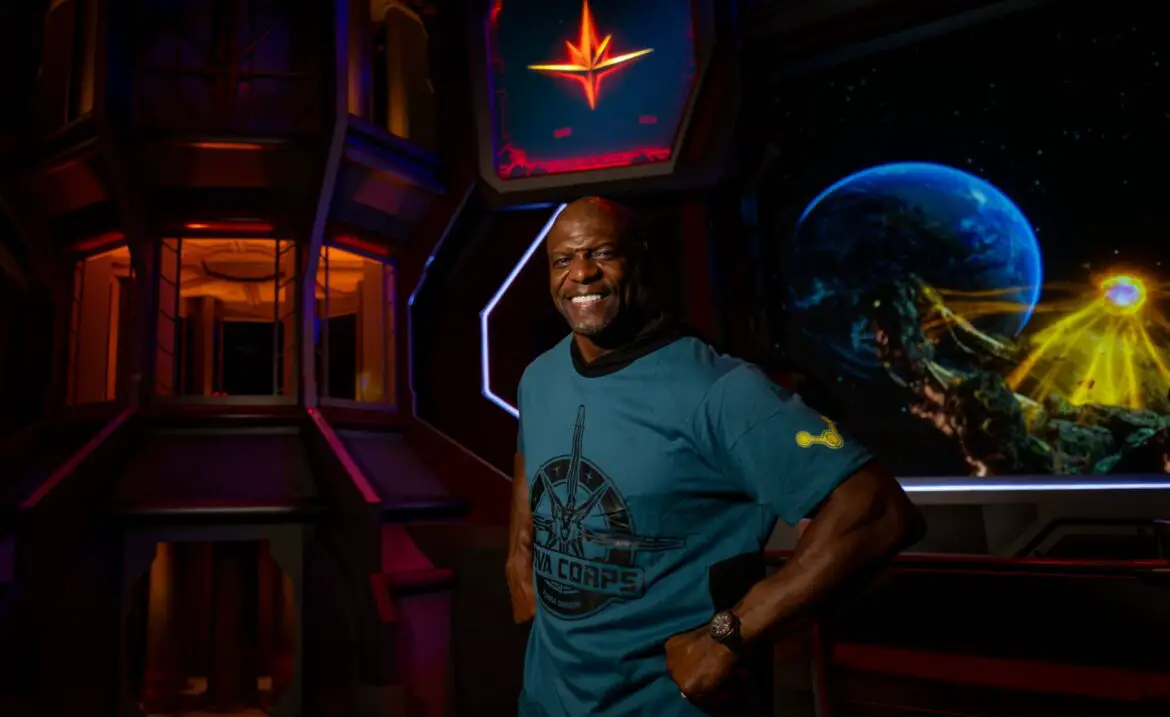 Terry Crews Visits Guardians of the Galaxy Cosmic Rewind in EPCOT