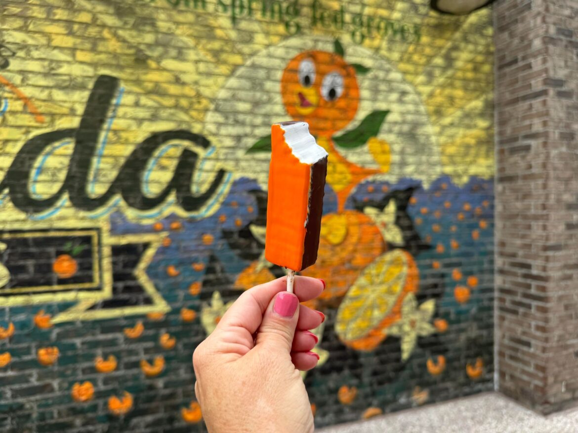 Check out the NEW Orange Ganache Pop from The Ganachery in Disney Springs