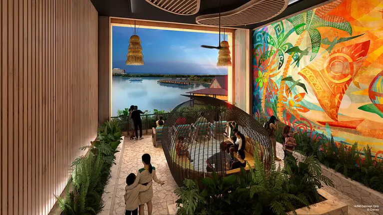 Four Island-Themed Gardens will Offer Stunning Fireworks Views at Disney’s New Island Tower