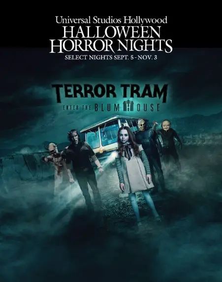 HHN terror tram hollywood