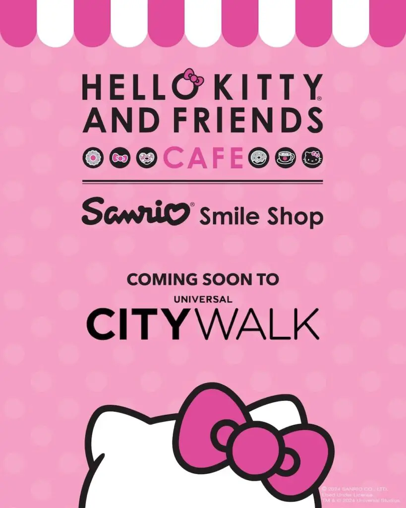 Hello Kitty Cafe and Shop Coming to CityWalk in Universal Studios Hollywood 2
