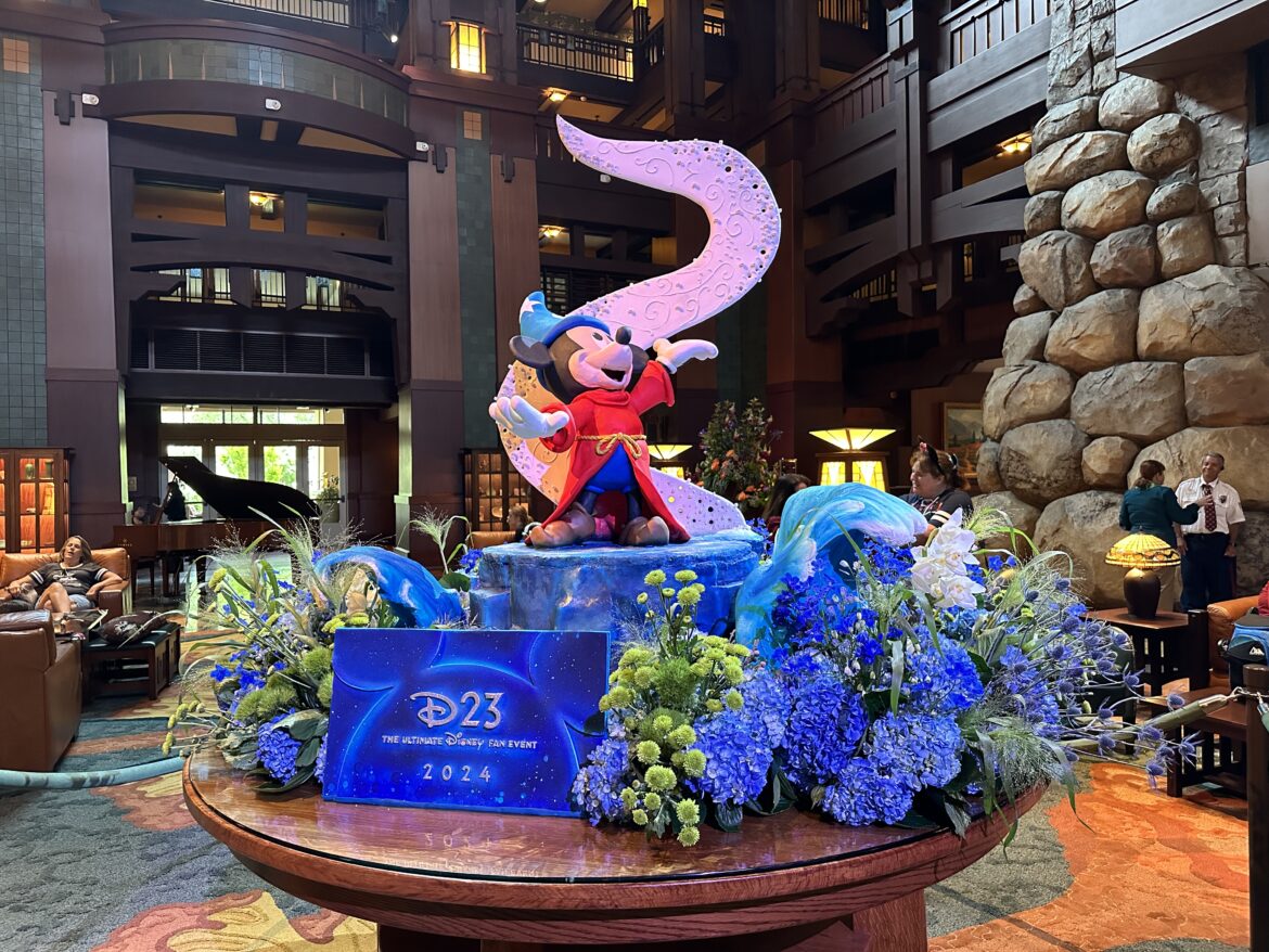 Sorcerer Mickey D23 Display at Disney’s Grand Californian Hotel