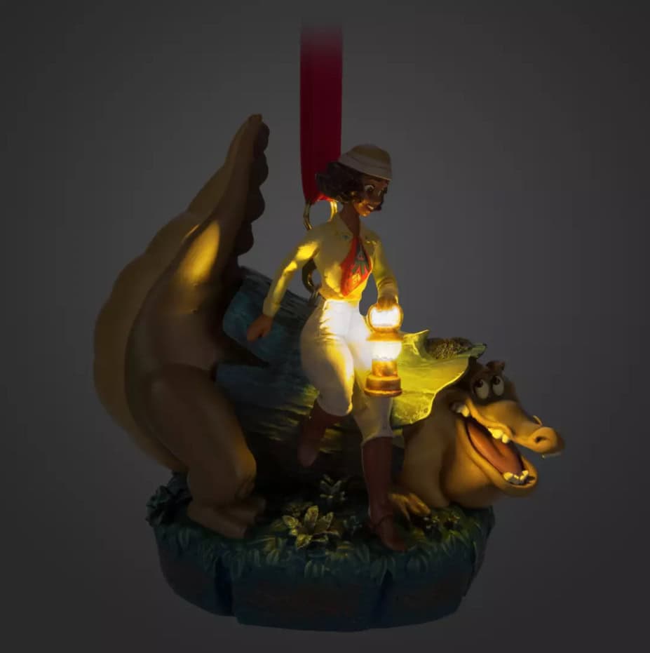 Tiana and Louis Light-Up Living Magic Sketchbook Ornament: A Bayou ...