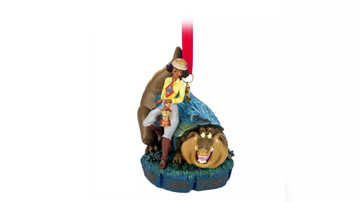 Tiana and Louis Light-Up Living Magic Sketchbook Ornament: A Bayou Adventure!