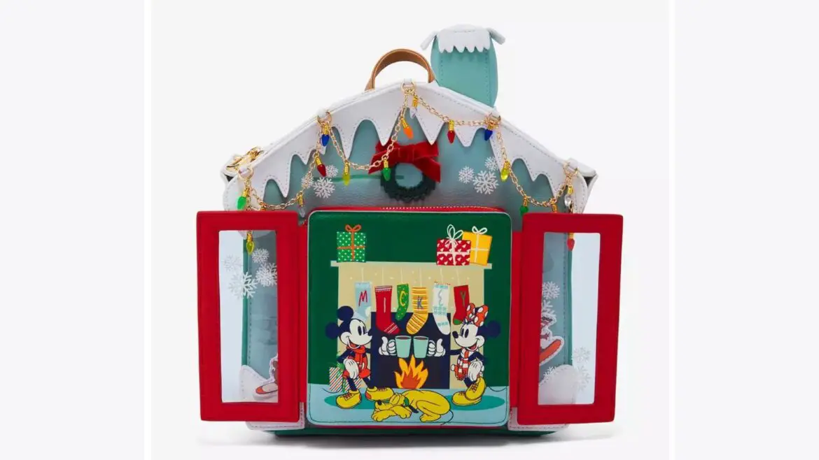 Hit the Slopes in Style with the Mickey Mouse and Friends Ski House Mini Backpack!