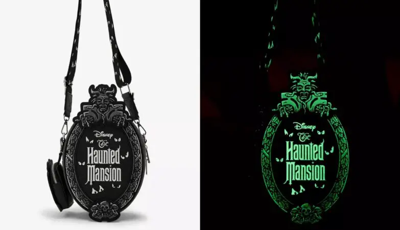 Haunted Mansion Plaque Glow-in-the-Dark Crossbody Bag