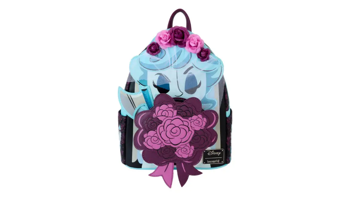 Die for This: The Haunted Mansion Black Widow Bride Cosplay Glow Mini Backpack by Loungefly