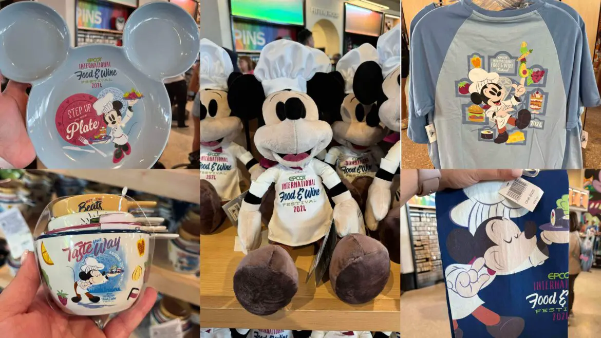 Mickey and Minnie Food and Wine Merch at Epcot!