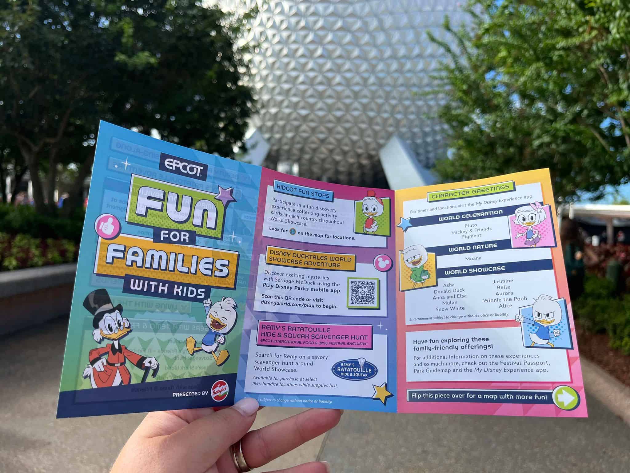 NEW Kid’s Guidemap to 2024 EPCOT International Food & Wine Festival