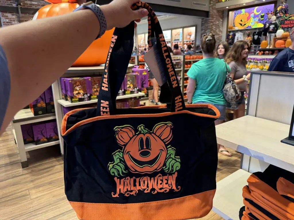 New Mickey Pumpkin Halloween Tote Available in the Shops Around Walt Disney World 1
