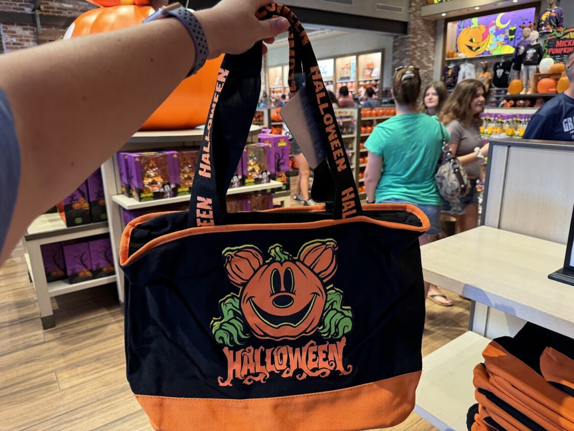 New Mickey Pumpkin Halloween Tote Available in the Shops Around Walt Disney World