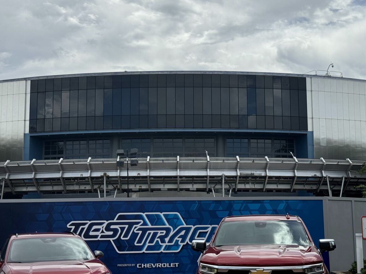 Test Track Canopy Completely Removed in EPCOT