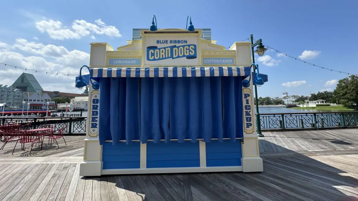 Walls are Down at Blue Ribbon Corn Dog at Disney’s Boardwalk