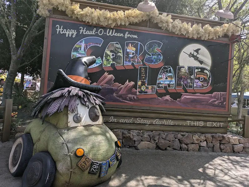 Halloween Decorations Arrive at Cars Land at California Adventure