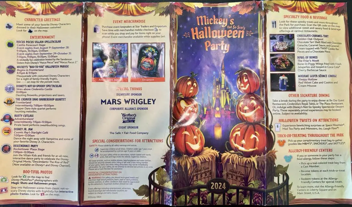 Mickey’s Not-So-Scary Halloween Party 2024 Map: Your Guide to Spooky Fun