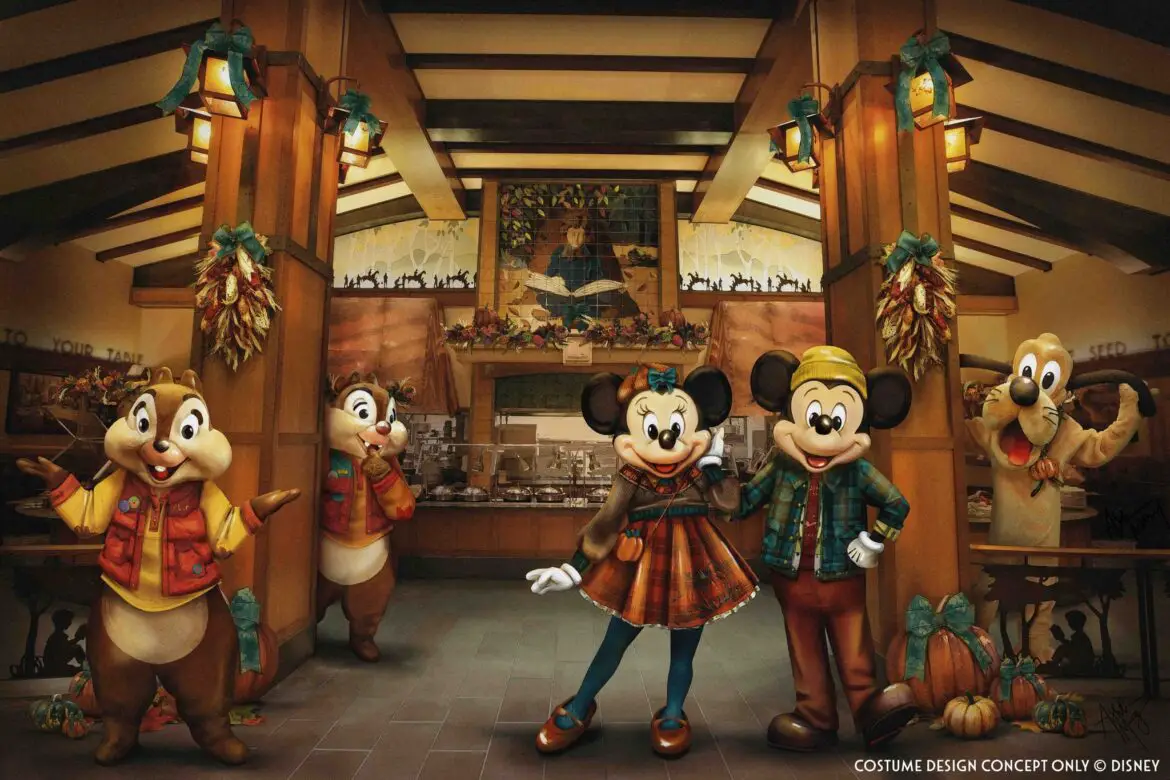 Reservations Open Mickey’s Autumn Adventures at Storytellers Cafe in Disney’s Grand Californian Hotel