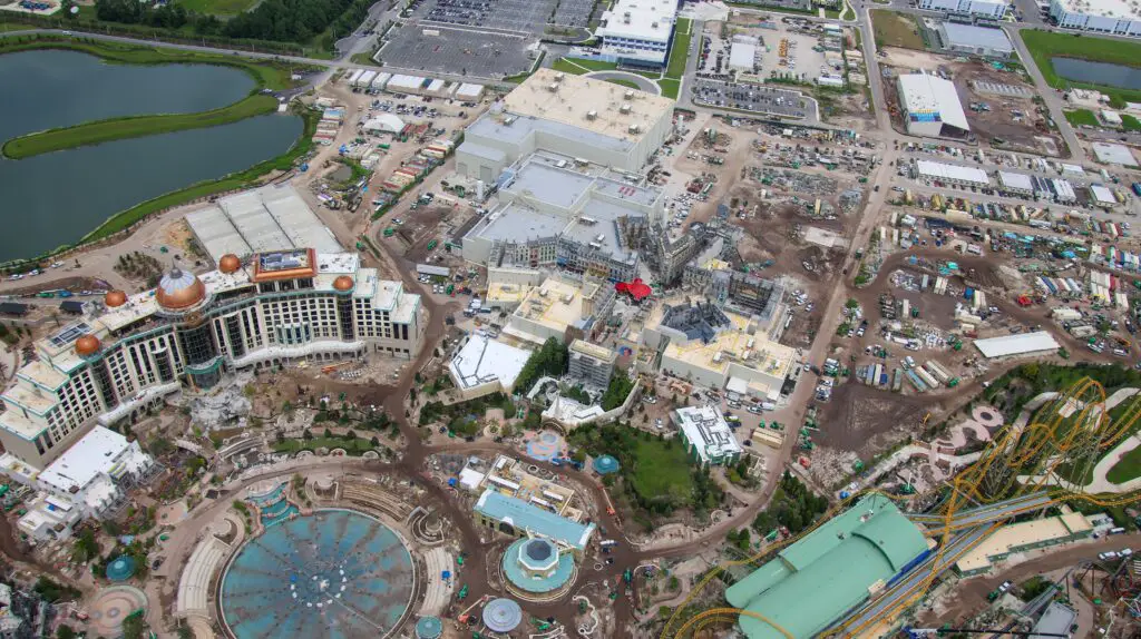 Aerial Look of Harry Potter World Construction at Universal's Epic Universe 3