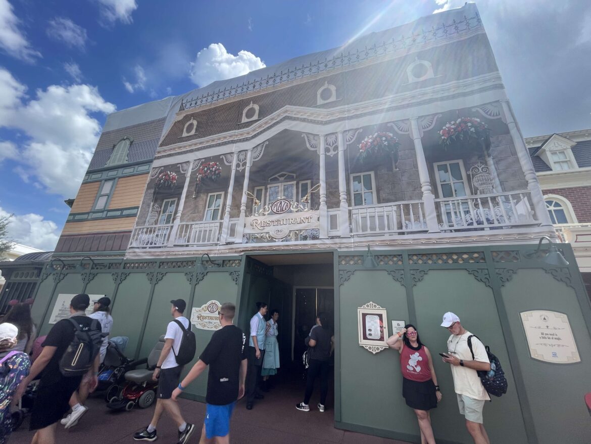 Construction Underway on the Plaza Restaurant in the Magic Kingdom