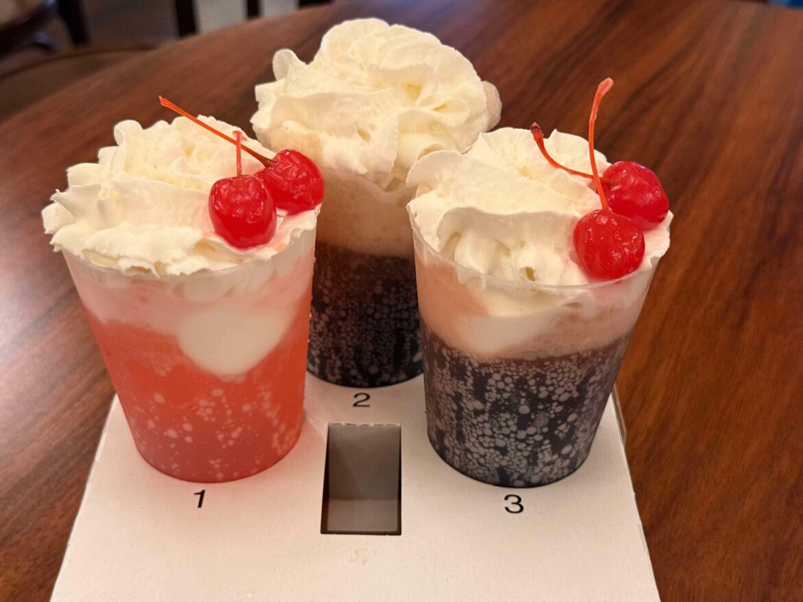 Take a Ride on the Three Ice Cream Float Sampler from The Golden Horseshoe