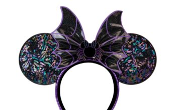 Minnie Mouse Spiderweb Sequin Ear Headband