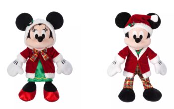 Mickey and Minnie Holiday Plush