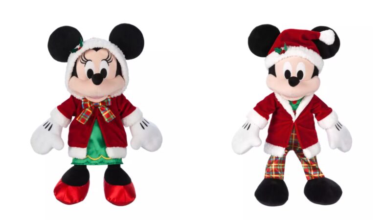 Mickey and Minnie Holiday Plush