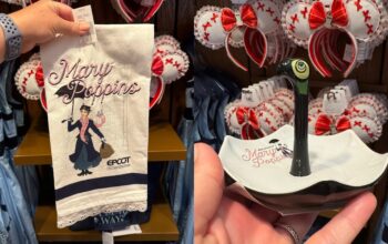 Mary Poppins Tea Towel and Jewelry Dish