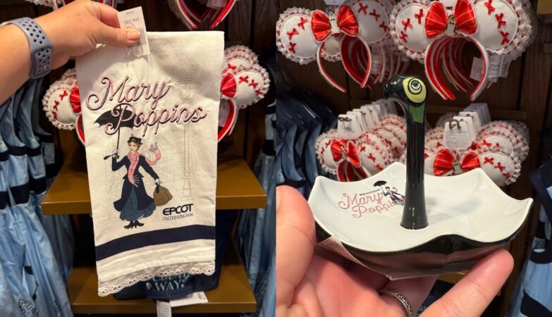 Mary Poppins Tea Towel and Jewelry Dish