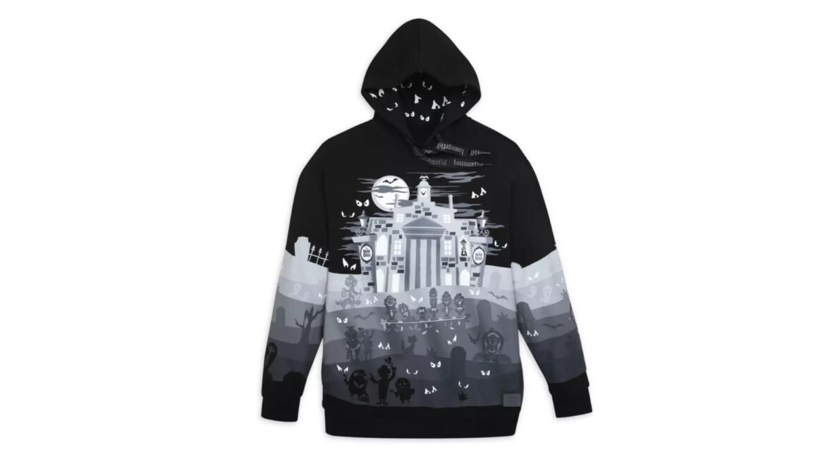 The Haunted Mansion Glow-in-the-Dark Loungefly Pullover Hoodie is Frightfully Fashionable!