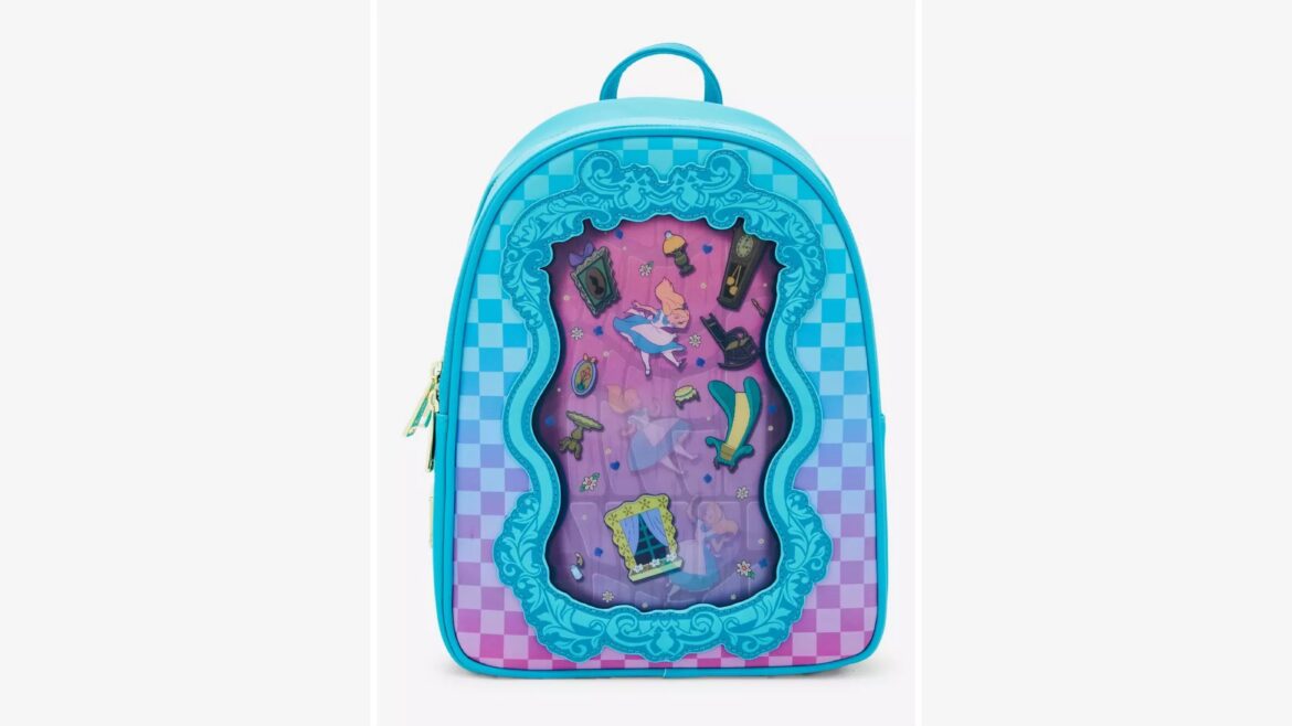 Step into Wonderland with the Alice in Wonderland Rabbit Hole Lenticular Mini Backpack