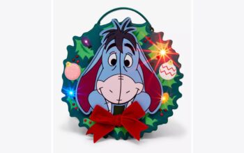 Eeyore Holiday Wreath Convertible Light-Up Backpack