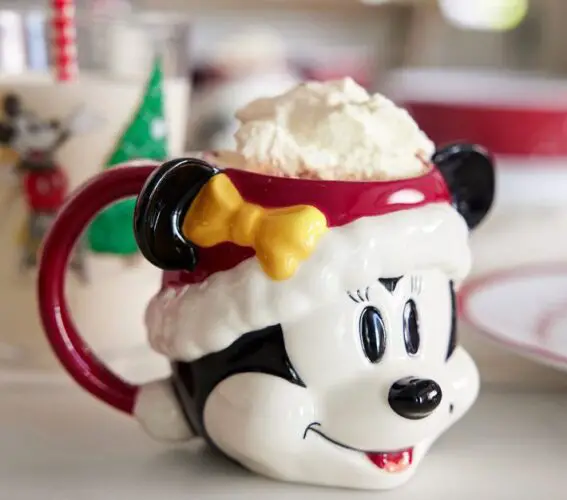 Santa Mickey Mouse and Minnie Mouse Mug Set