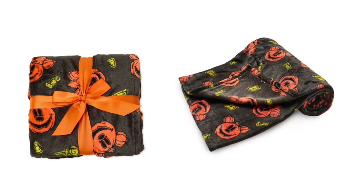 Get Cozy With This Mickey Mouse Halloween Throw Blanket!