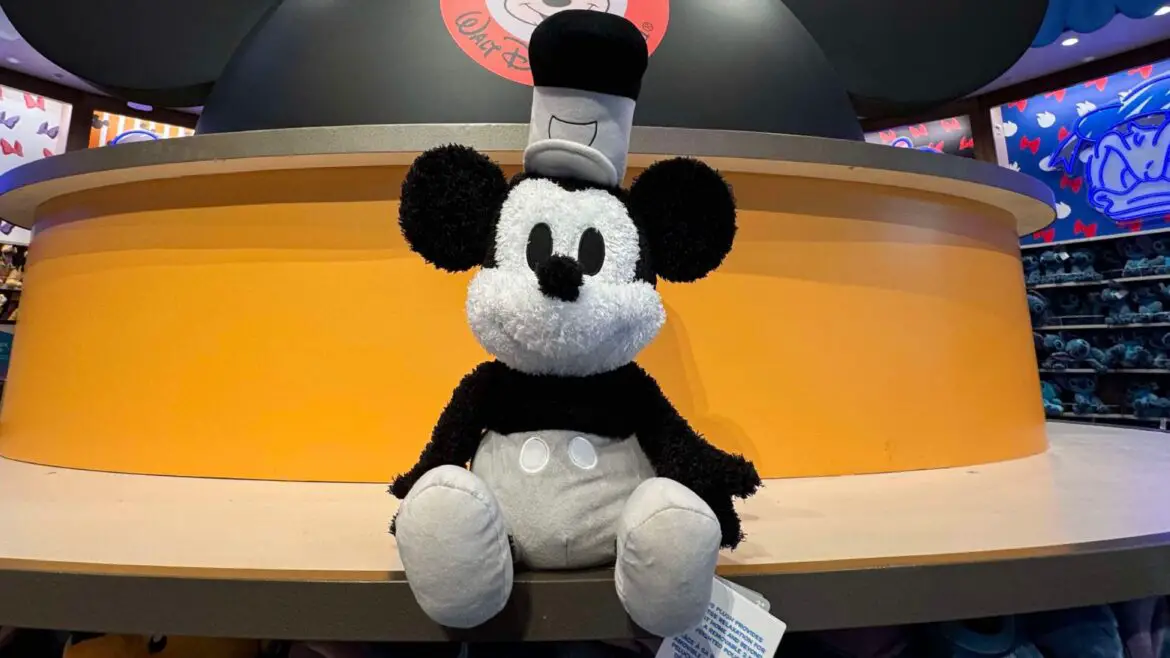 Sail Into Serenity With This Mickey Mouse Steamboat Willie Weighted Plush!