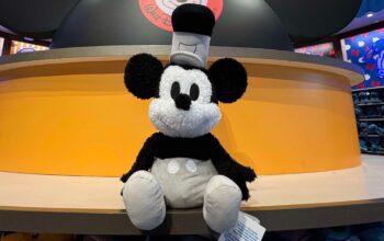 Mickey Mouse Steamboat Willie Weighted Plush