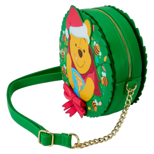 Winnie the Pooh Stuck in Wreath Glow Crossbody Bag