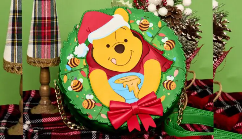 Winnie the Pooh Stuck in Wreath Glow Crossbody Bag