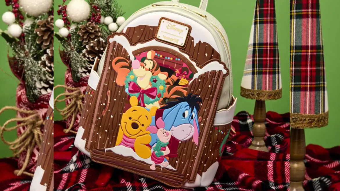 Spread Holiday Cheer with the Loungefly Winnie the Pooh & Friends Christmas Greetings Light Up Mini Backpack