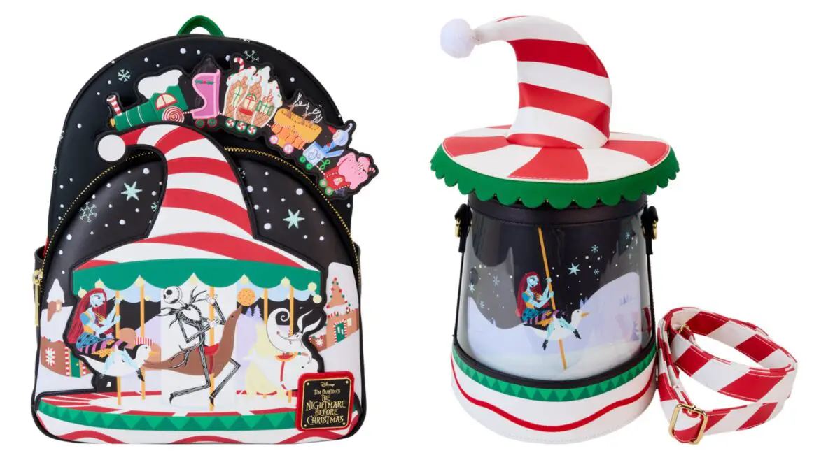 Get Ready for the Holidays with Loungefly’s The Nightmare Before Christmas Candy Cane Carousel Collection