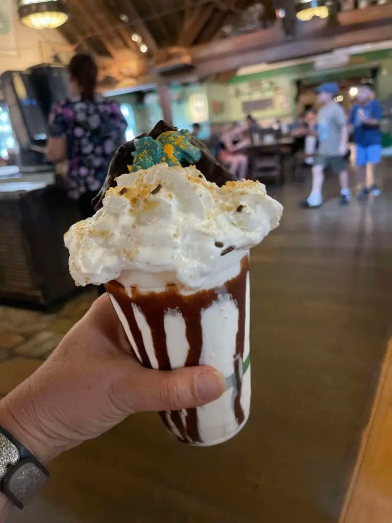 Indulging in the Dino-mite S'moresosaurus Milkshake at Disney's Animal Kingdom 2