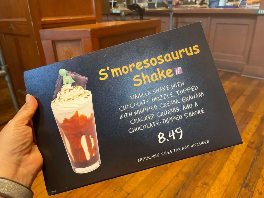 Indulging in the Dino-mite S'moresosaurus Milkshake at Disney's Animal Kingdom 3