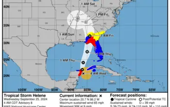 Tropical Storm Helene 9-25