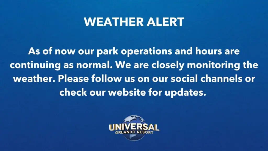 What is Universal Orlando's Storm Policy? 1