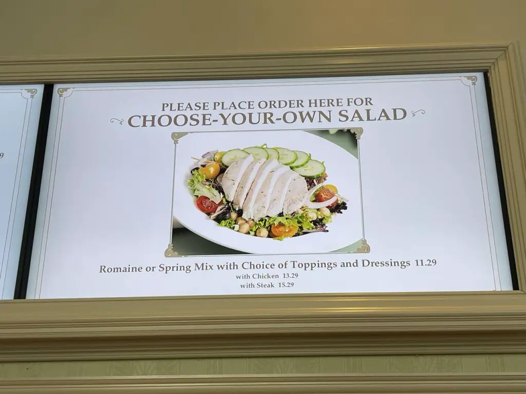 Create your own Salad Returns to Disney's Grand Floridian Resort 4