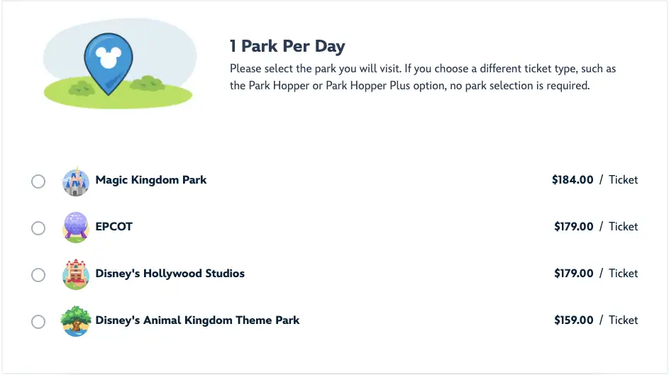 Disney World Ticket Prices 2