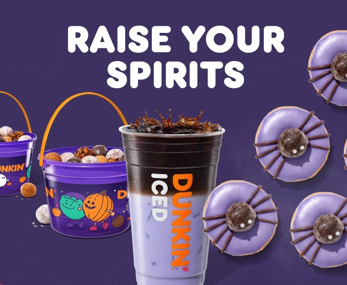 Limited-time Halloween Treats are back at Dunkin Starting October 16th