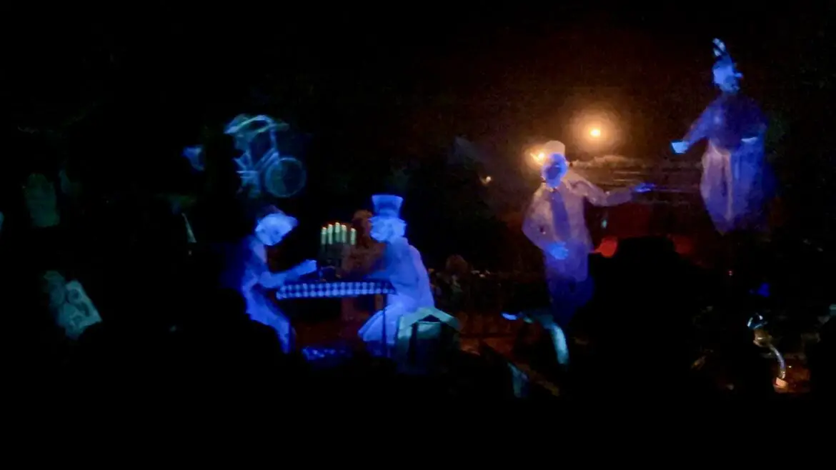 Haunted Mansion Coachman Ghost Returns to Tea Party Scene