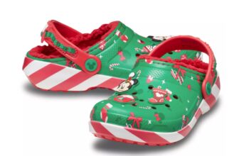 Mickey and Minnie Mouse Holiday Crocs